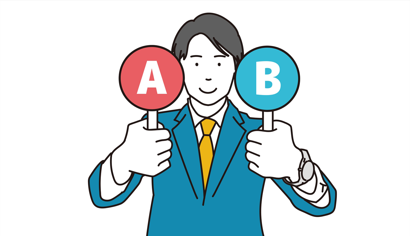 A/Bテストの説明のイメージ