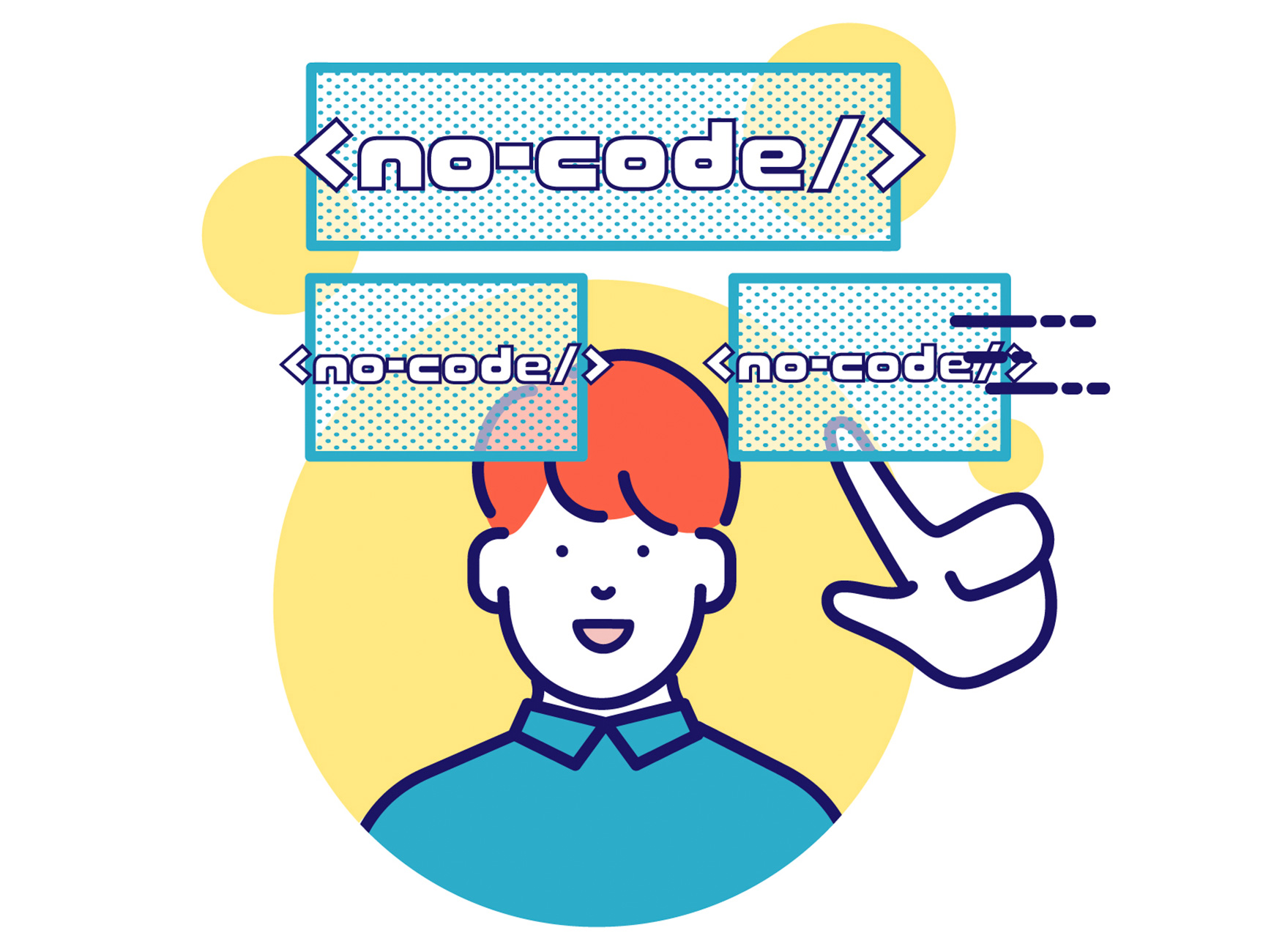 ノーコードの説明のイメージ